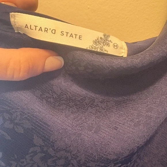 Altar'd State One Shoulder Purple Dress - Picture 5 of 5